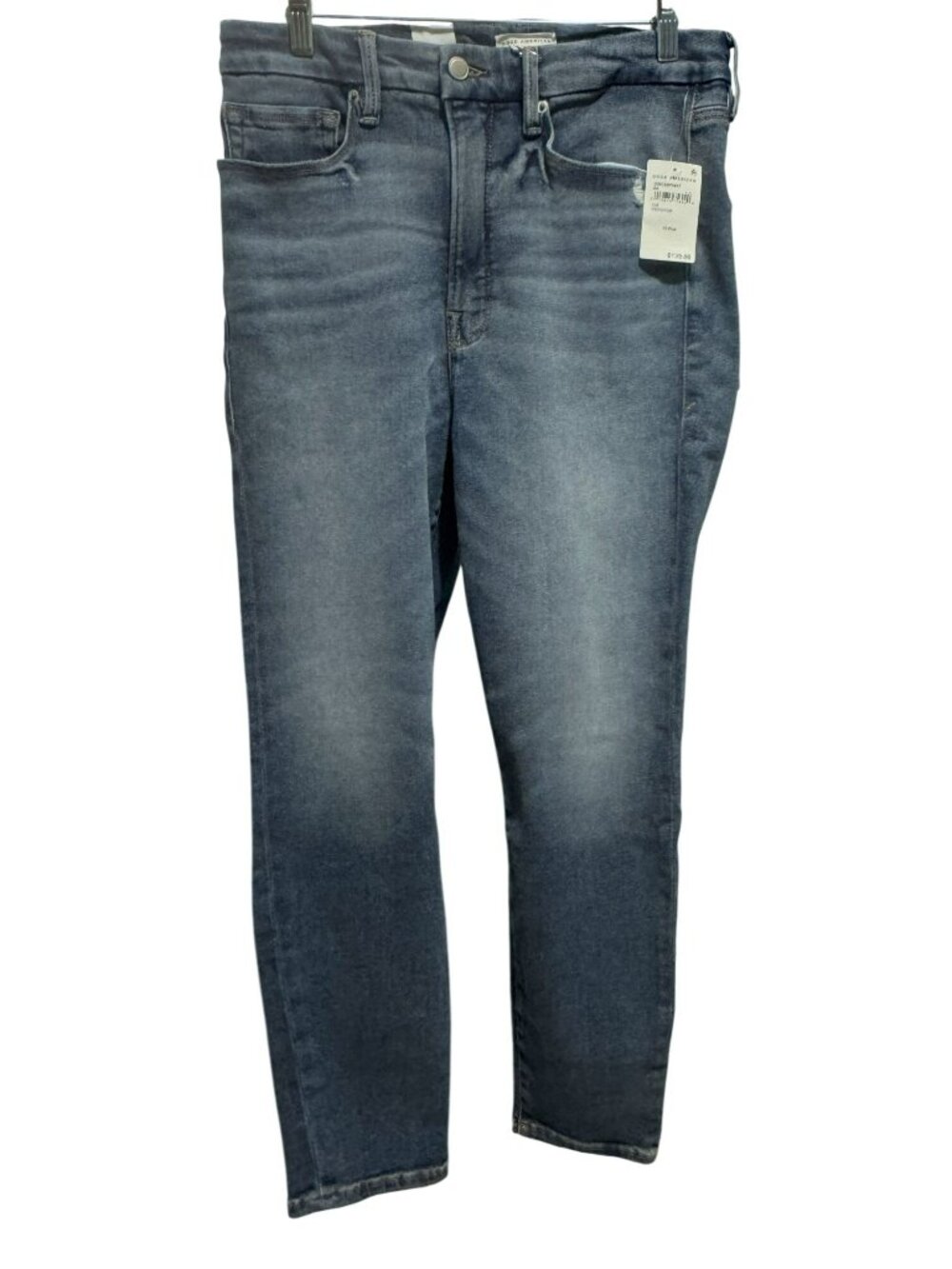 Good American Jeans Womens Sz 30 (15) Good Waist Nipping Crop High Rise Skinny